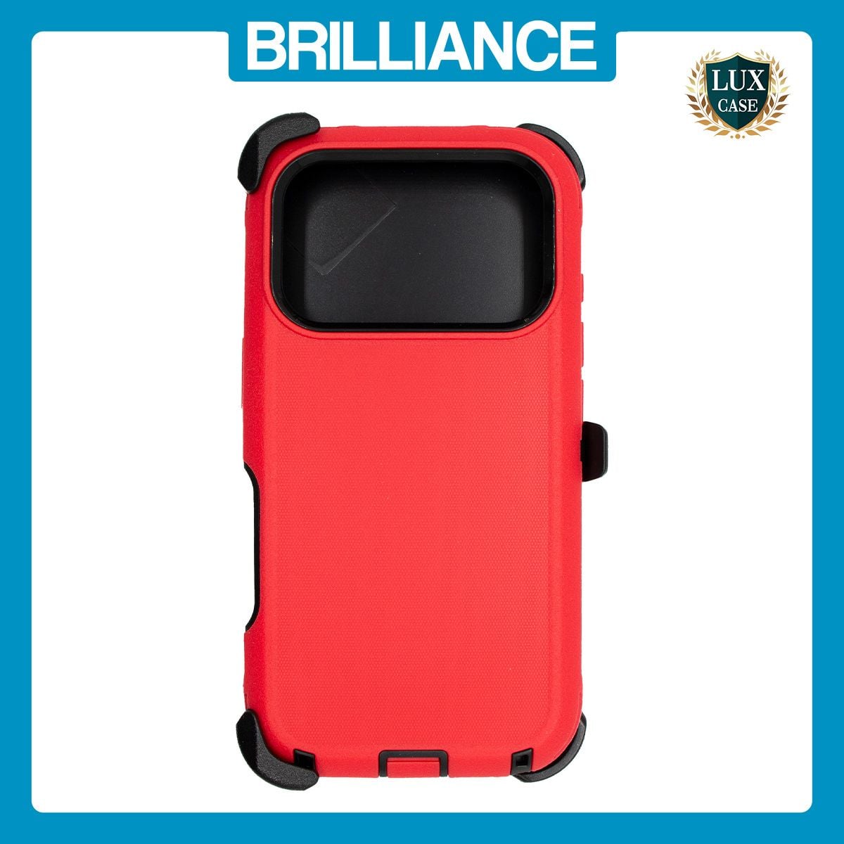 Brilliance HEAVY DUTY iPhone 17 Pro (Pro Series) Case Red Black