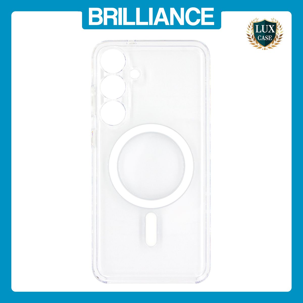 Brilliance LUX Samsung S25 High-Clarity Transparent Clear PC Magnetic Phone Case