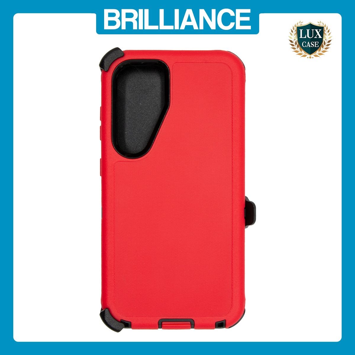 Brilliance HEAVY DUTY Samsung S25 (Pro Series) Case Red Black