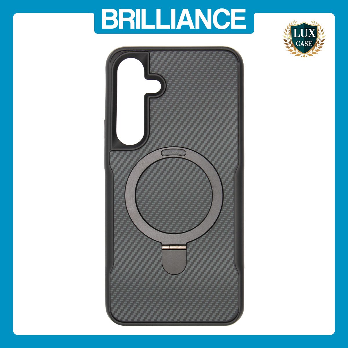 Brilliance LUX Samsung S25 Plus TPU+PC Magnetic Airbag Anti-fall Phone Case Black
