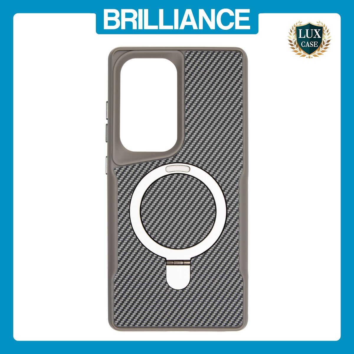 Brilliance LUX Samsung S25 Ultra TPU+PC Magnetic Airbag Anti-fall Phone Case Gray
