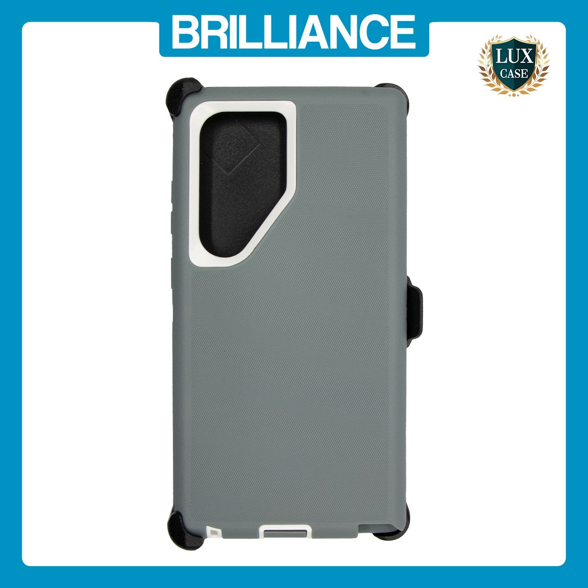 Brilliance HEAVY DUTY Samsung S25 Ultra (Pro Series) Case Grey White