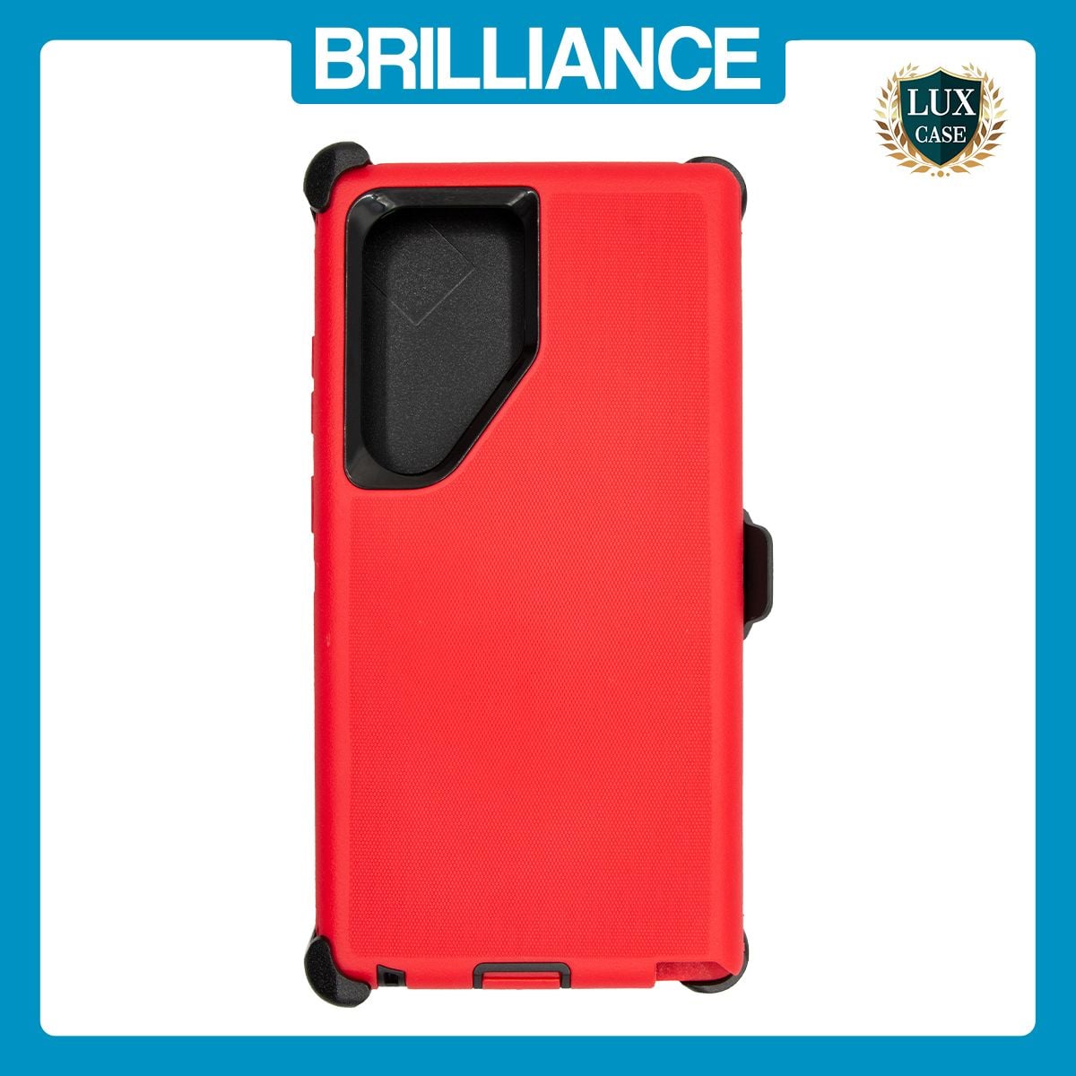 Brilliance HEAVY DUTY Samsung S25 Ultra (Pro Series) Case Red Black