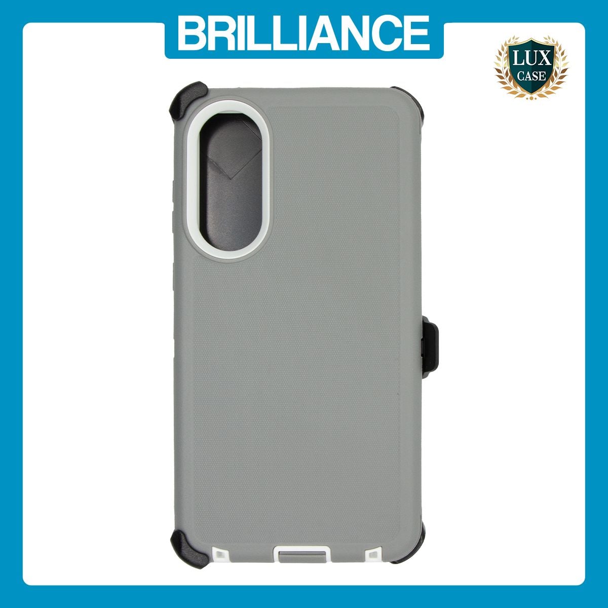 Brilliance HEAVY DUTY Samsung S25 Edge (Pro Series) Case Grey White