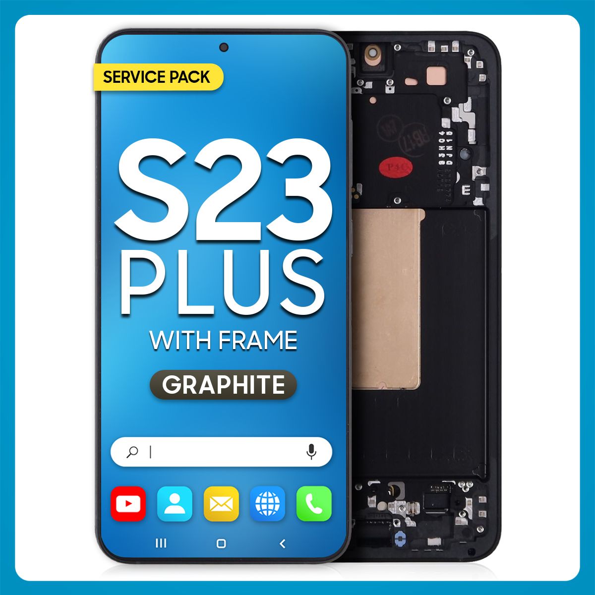 Samsung S23 Plus 5G LCD with Touch + Frame Graphite SERVICE PACK