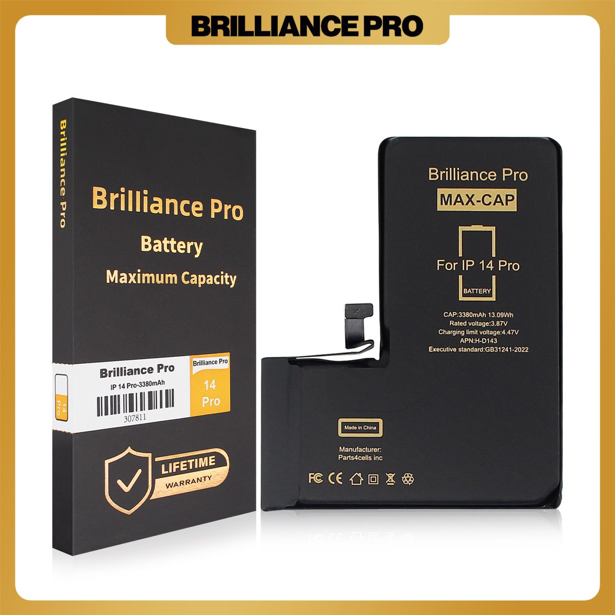 Brilliance Pro iPhone 14 Pro Battery Maximum Capacity