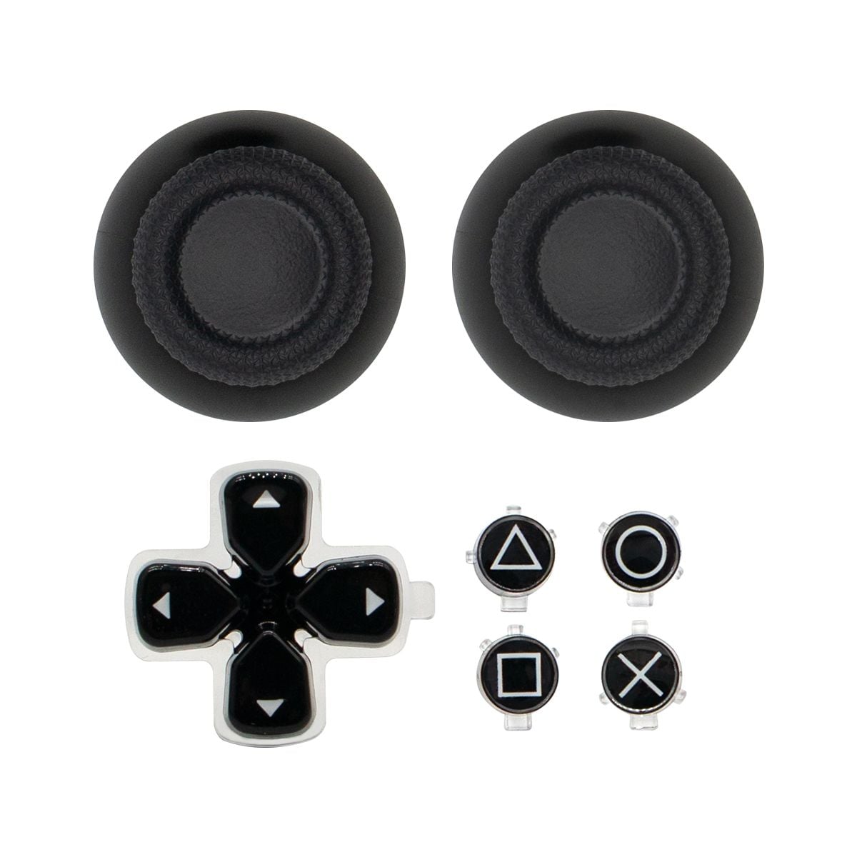 Playstation 5 Controller Button Sets (16 Piece Set) (Midnight Black)