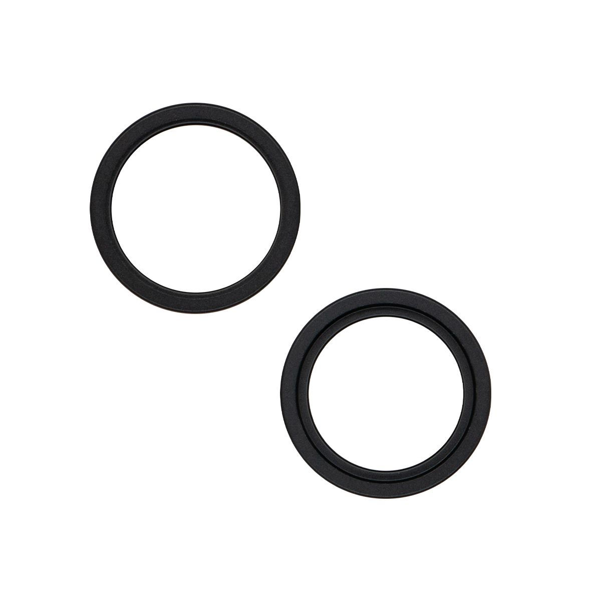 iPhone 15 / 15 Plus Back Camera Bezel Ring (Black) - 2 Piece Set