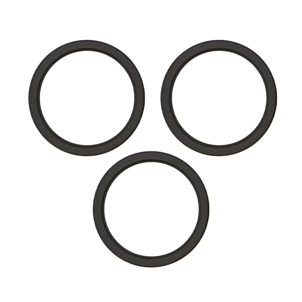 iPhone 15 Pro Back Camera Bezel Ring (Black Titanium) - 3 Piece Set