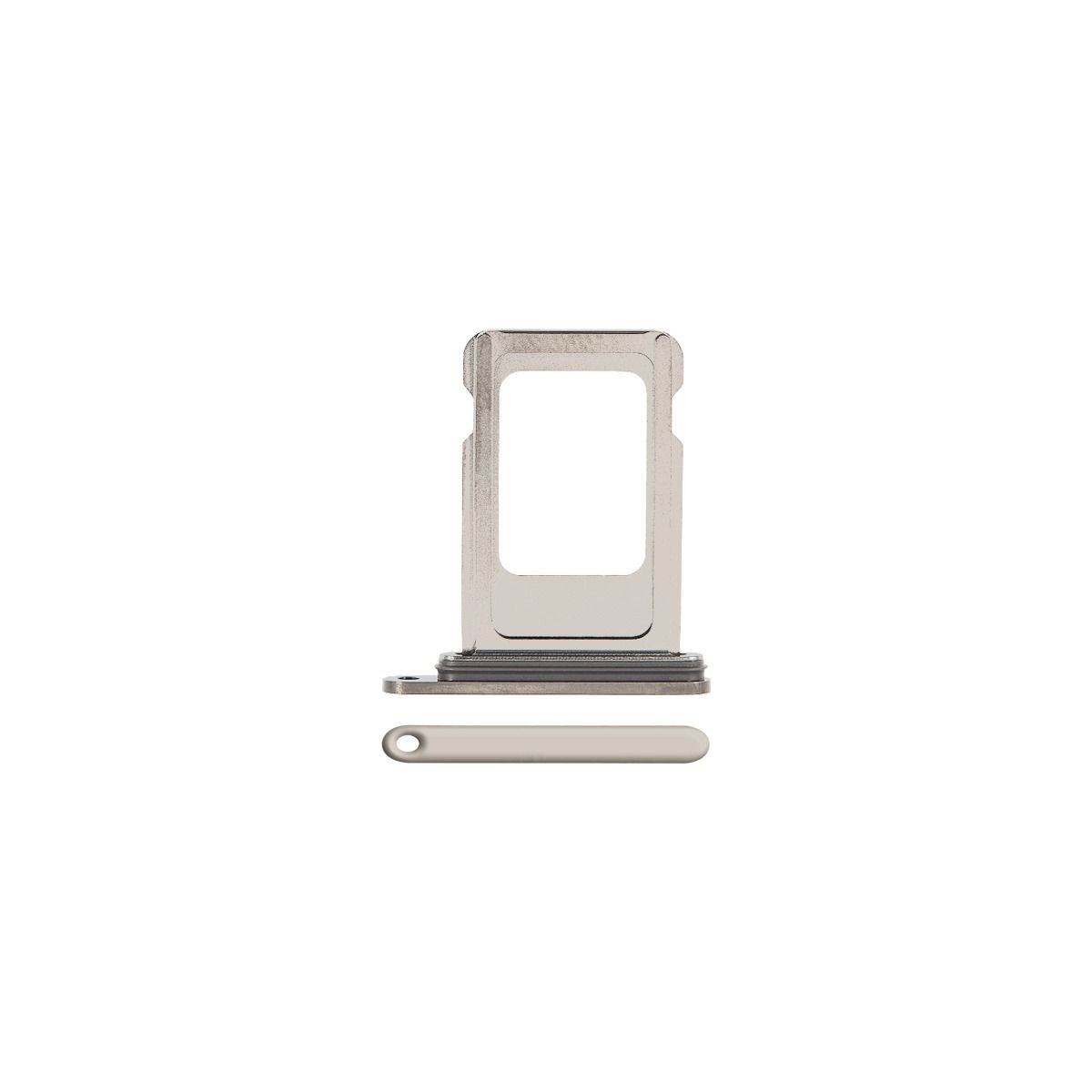 iPhone 15 Pro / 15 Pro Max Single Sim Card Tray (White Titanium)