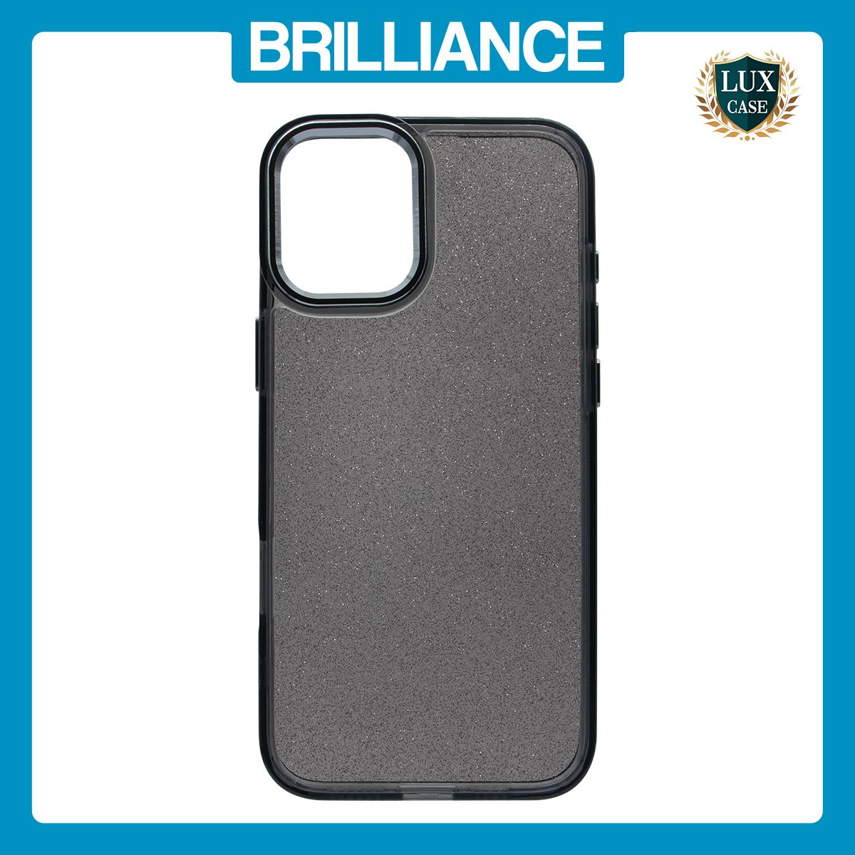 Brilliance LUX iPhone 16 Bling Shiny TPU+PC Clear Case Transparent Glitter Black