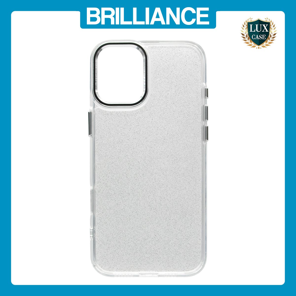 Brilliance LUX iPhone 16 Bling Shiny TPU+PC Clear Case Transparent Glitter White