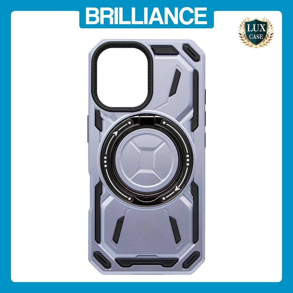 Brilliance LUX iPhone 16 Pro Max Magsafe Full Body Rugged Case Metallic Light Purple