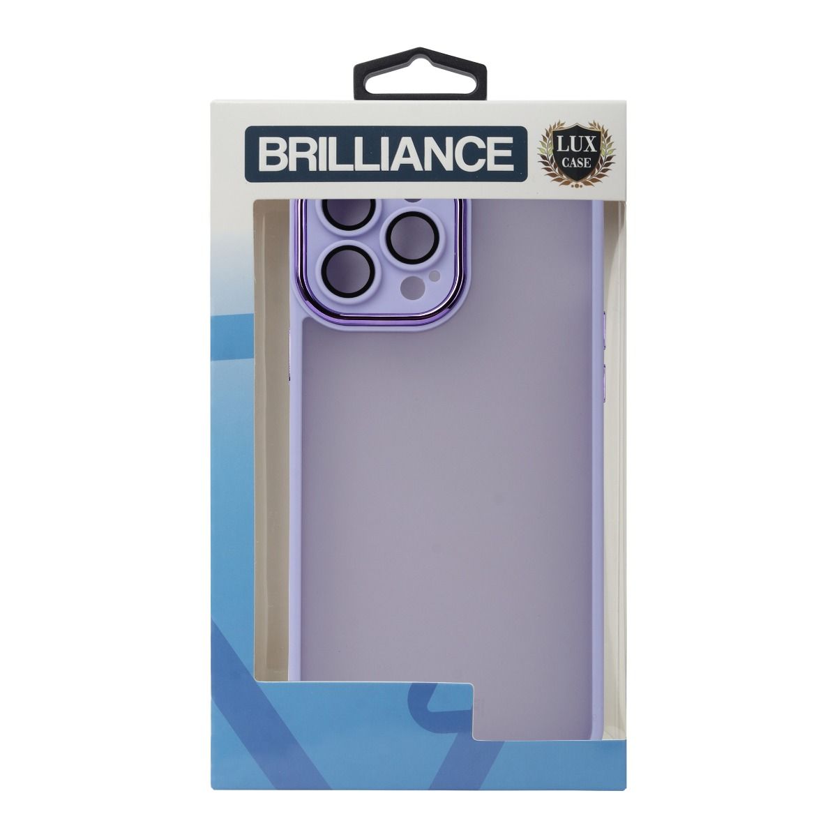 Brilliance LUX For iPhone 13 Pro 3D Electroplating with camera protector Case Purple