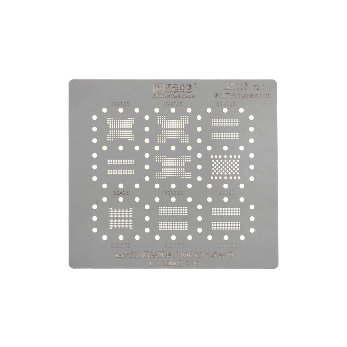 SSD-DDR / IC Stencil Compatible For MacBooks (MAC 3)