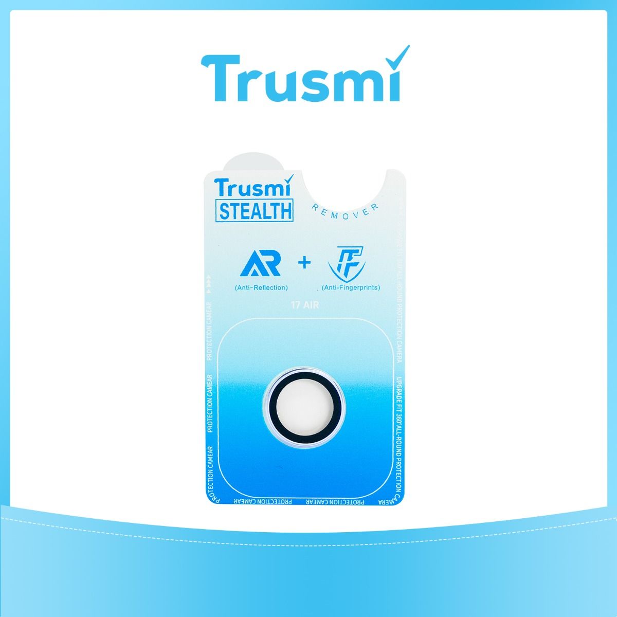 Trusmi iPhone 17 Air Back Camera Lens Protector Blue