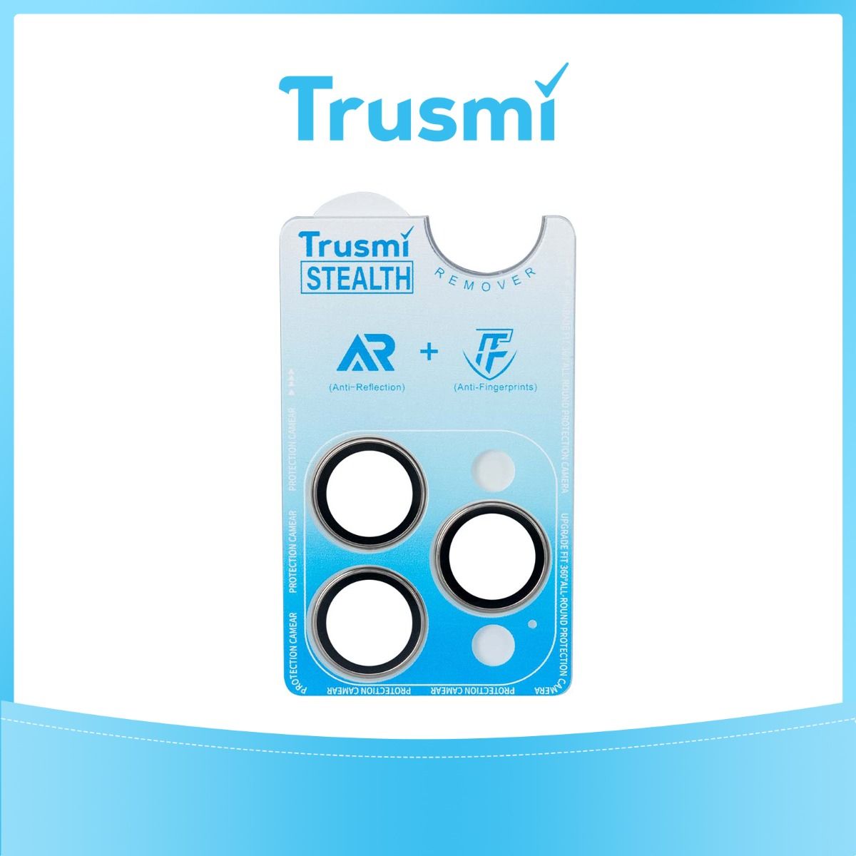 Trusmi iPhone 17 Pro / 17 Pro Max Back Camera Lens Protector Silver
