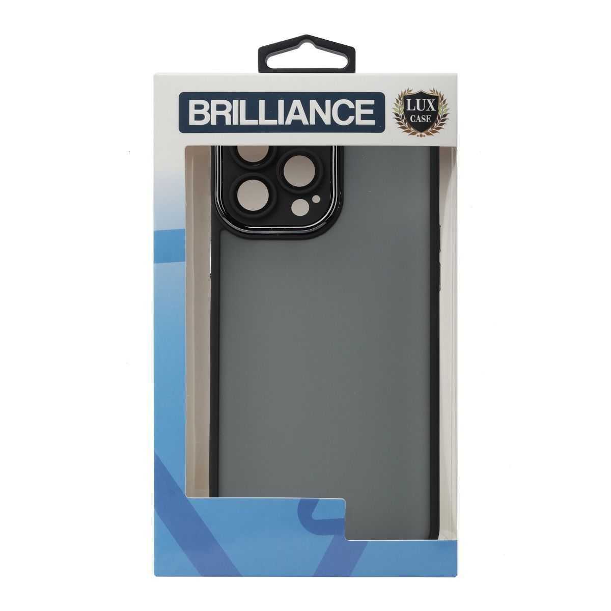 Brilliance LUX For iPhone 14 Pro Max 3D Electroplating with camera protector Case Black