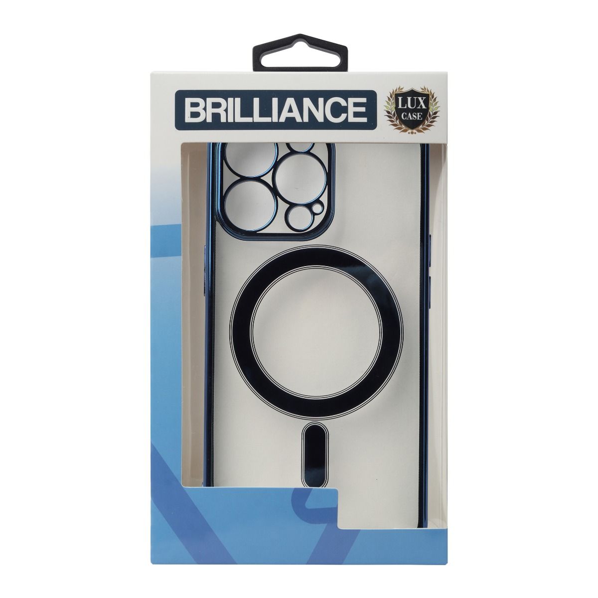 Brilliance LUX For iPhone 14 Electroplated Magnetic Case Blue