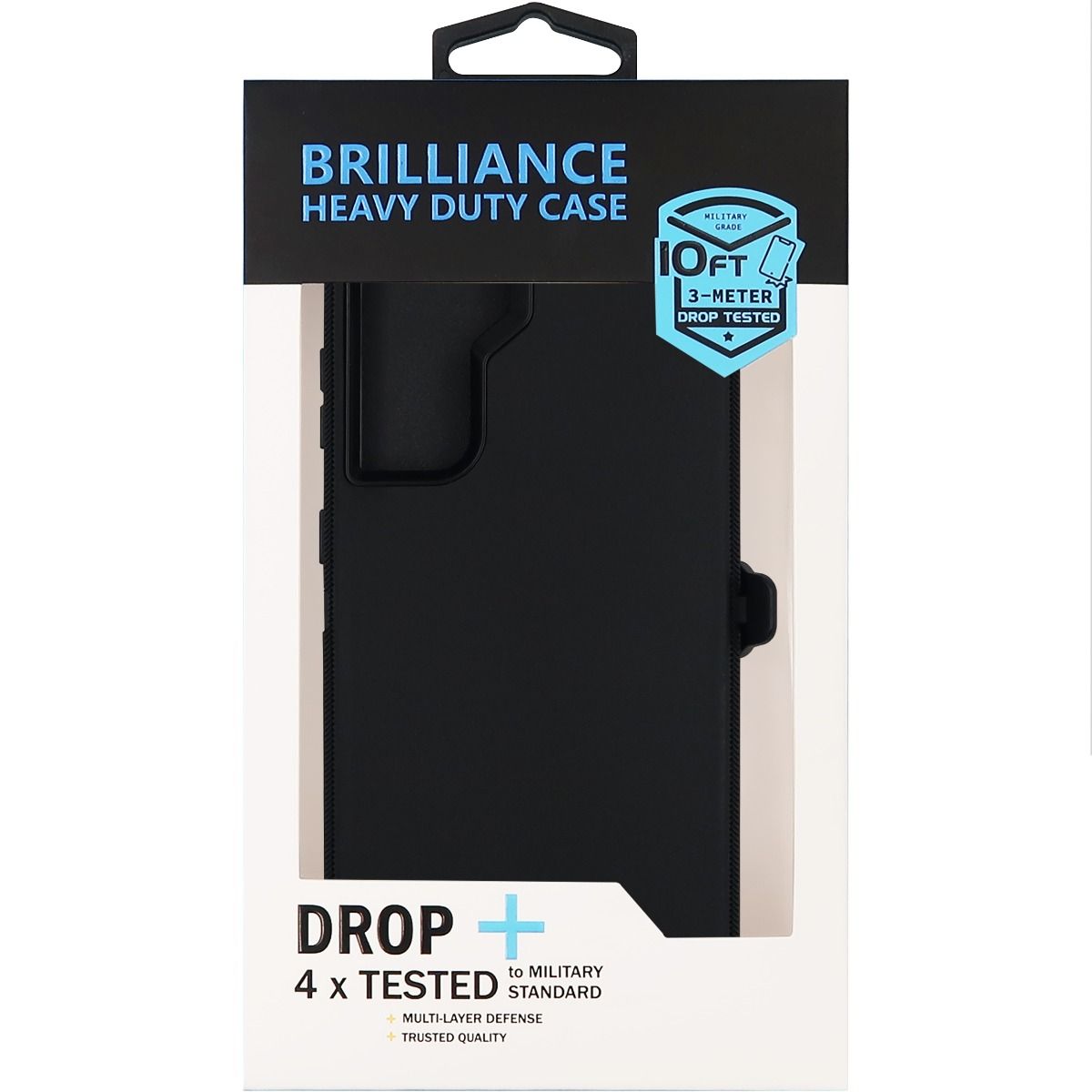 Brilliance HEAVY DUTY Samsung S22 Case Black