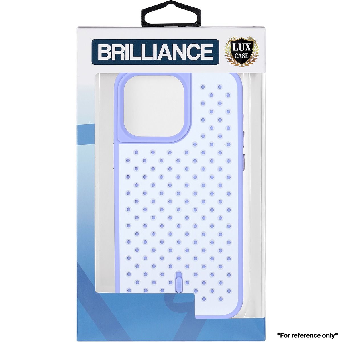 Brilliance LUX for Iphone 15 Pro Honeycomb Color Changing Thermal Case Purple