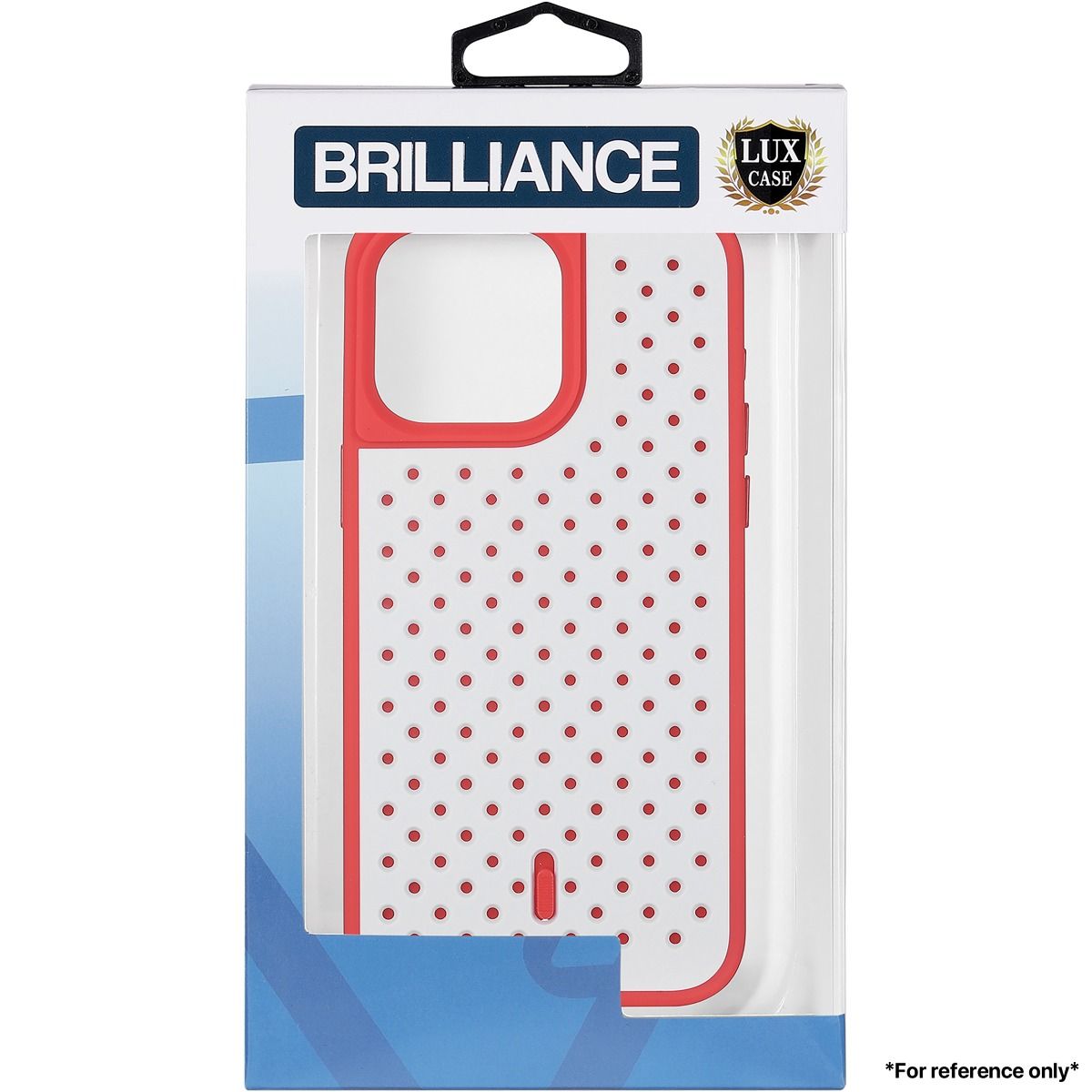 Brilliance LUX for Iphone 15 Honeycomb Color Changing Thermal Case red