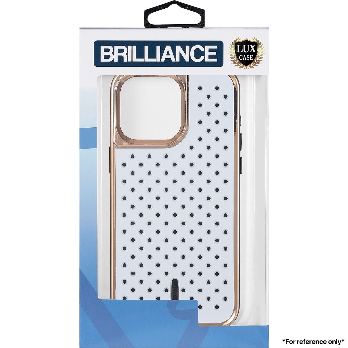 Brilliance LUX for Iphone 15 Plus Honeycomb plating heat sink case White
