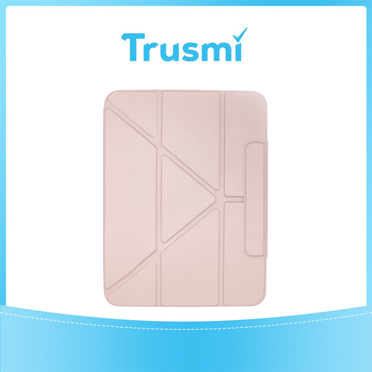 TRUSMI iPad 10 (2022) Foldable Case Pink
