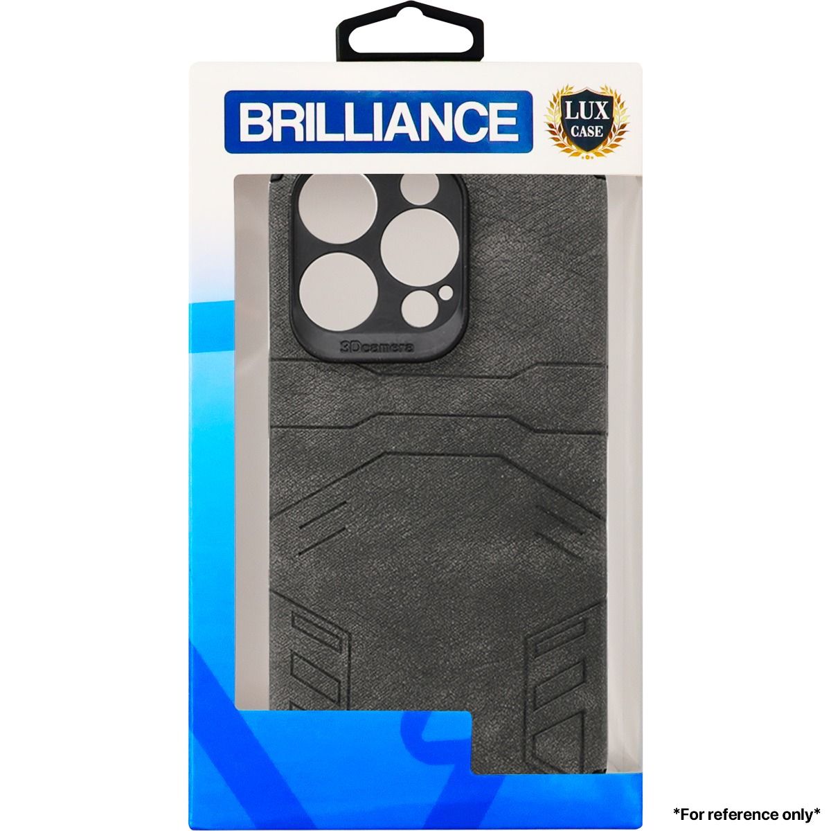 Brilliance LUX For iPhone XR Eye Protection Four-Pack Edge Leather Case Grey