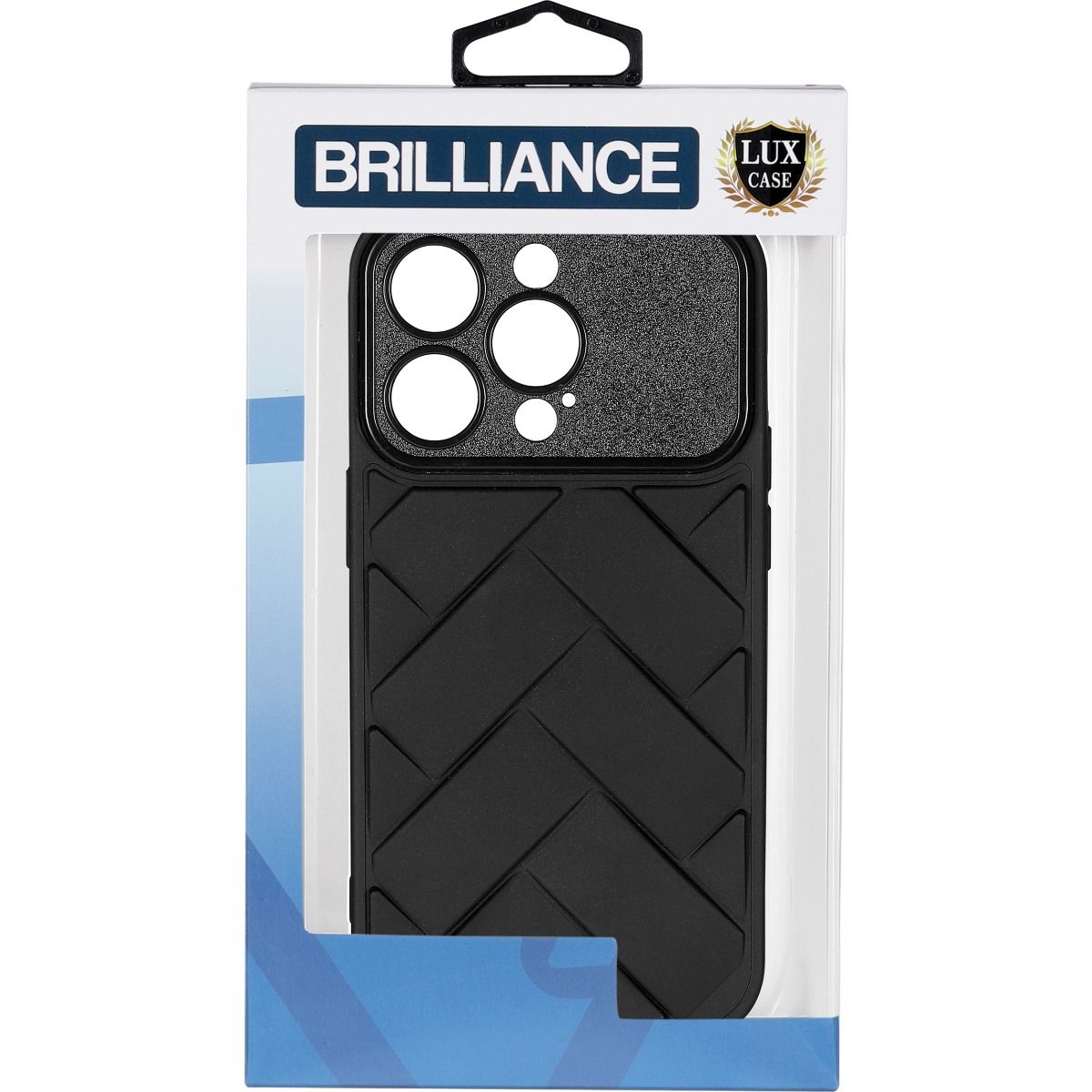 Brilliance LUX iPhone 15 Woven Pattern Case Black