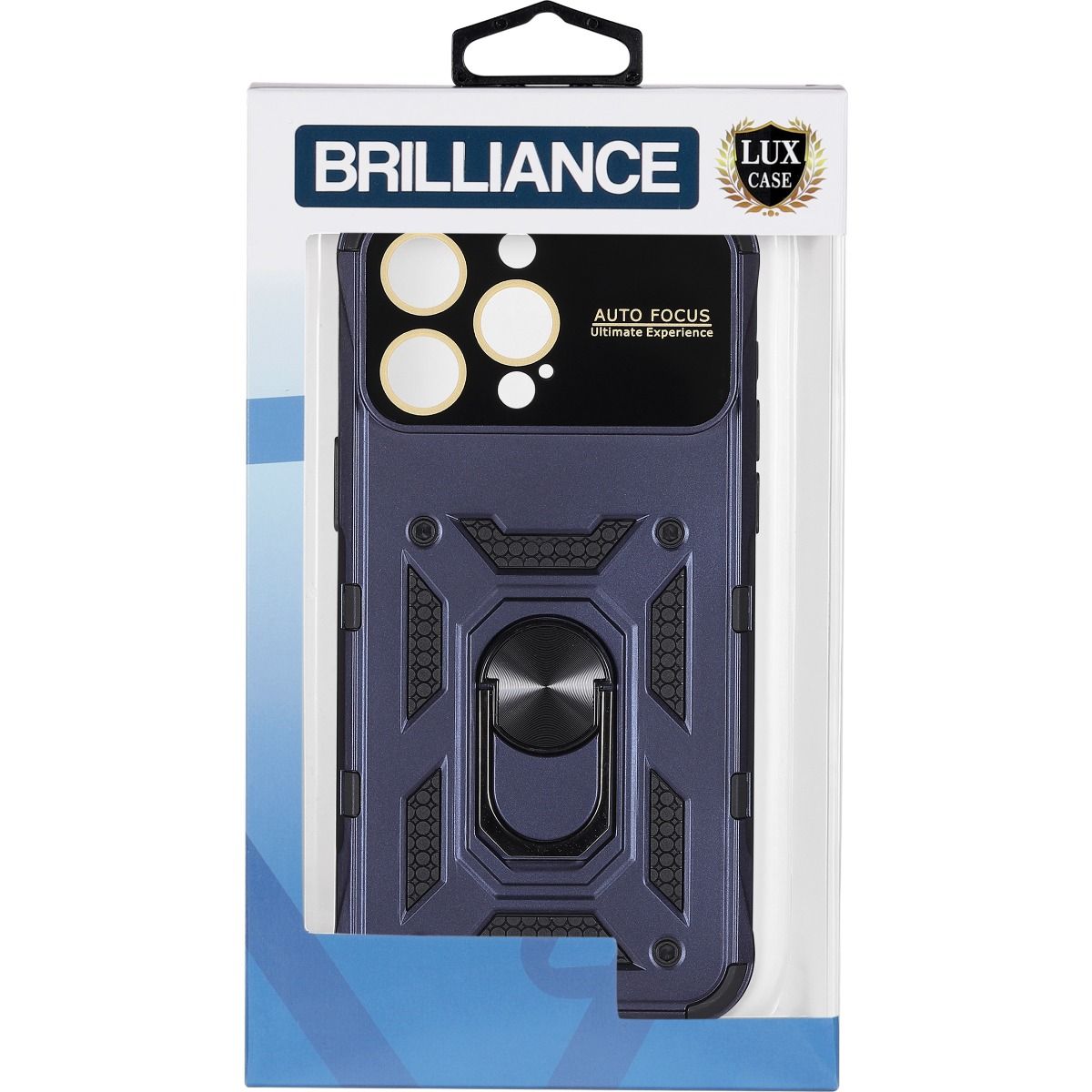 Brilliance LUX iPhone 15 Pro Max Thunder big window Case Blue