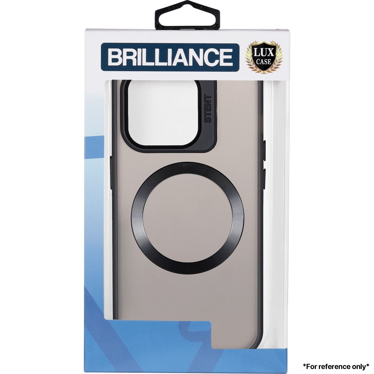 Brilliance LUX for Samsung S24 ultra Lens holder transparent CD pattern case Black