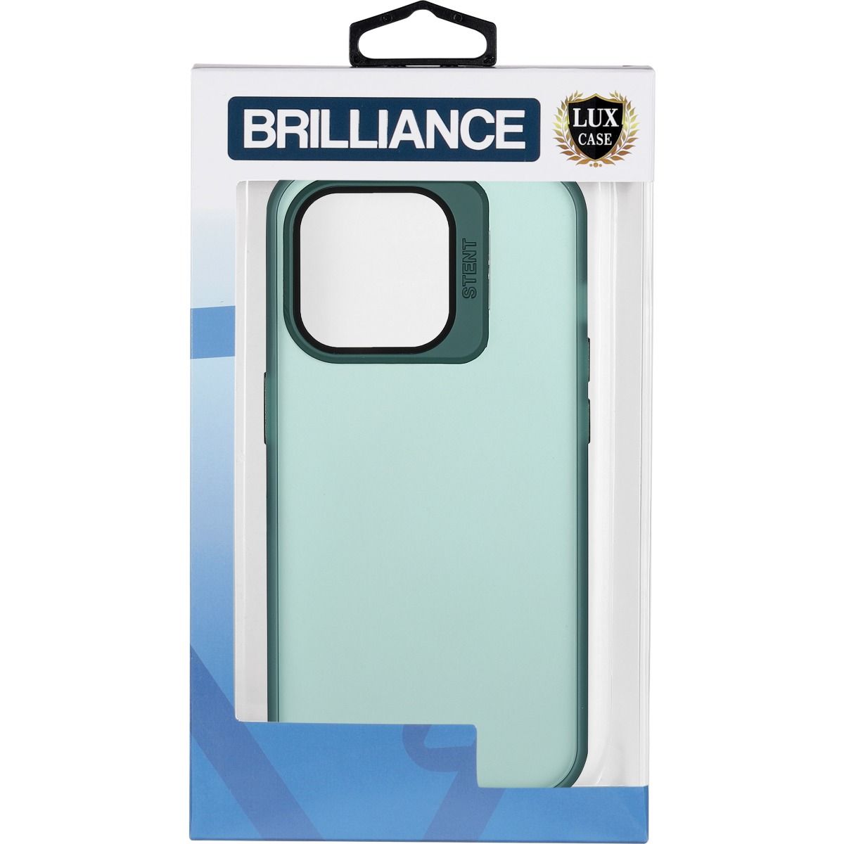 Brilliance LUX iPhone 15 Pro Lens holder transparent Case Green