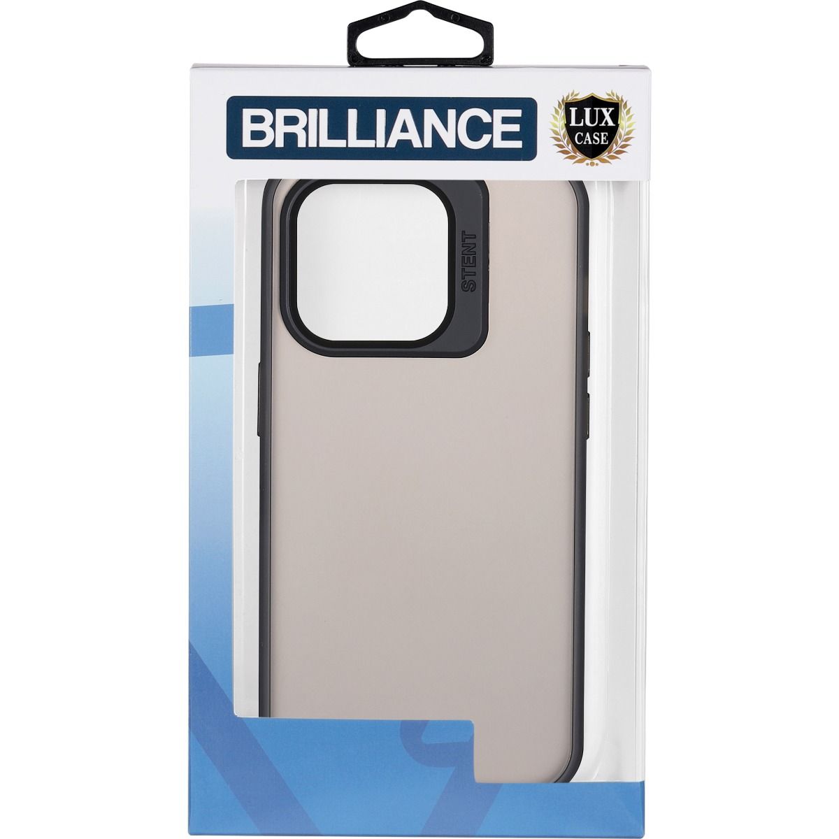 Brilliance LUX iPhone 15 Pro Lens holder transparent Case Black