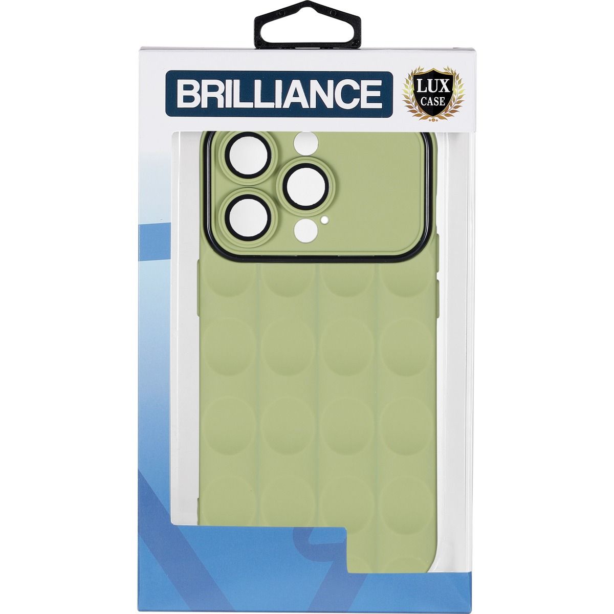 Brilliance LUX iPhone 15 Pro Black Frame Gradient Case Green