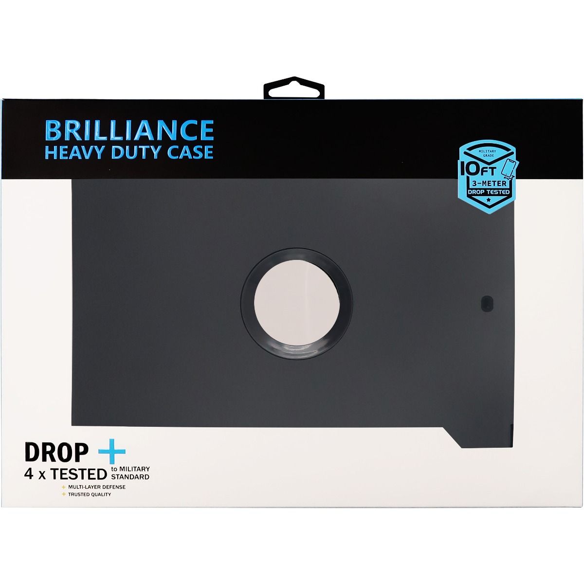 Brilliance HEAVY DUTY IPad 7 10.2" / IPad 8 10.2" / IPad 9 10.2" Pro Series Case Black