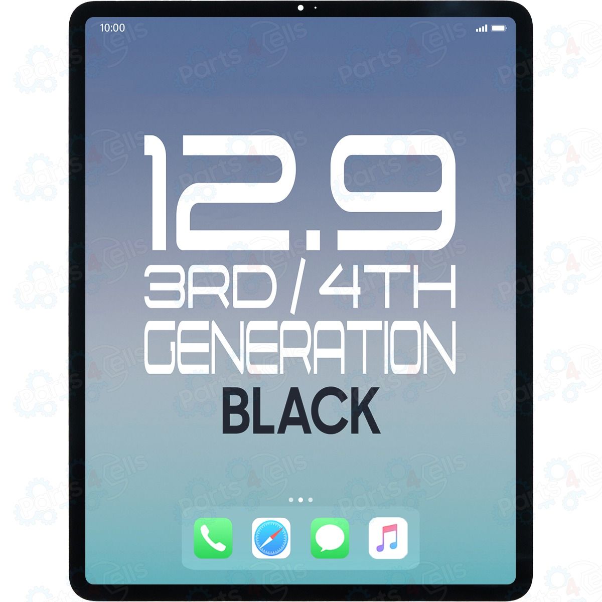 Brilliance Pro iPad Pro 12.9" 3rd Gen / 4th Gen LCD with Touch + Daughter Board Pre Installed Black