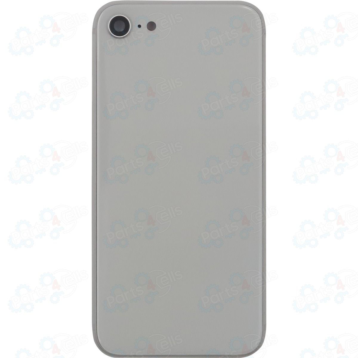 iPhone 8 Back Housing w/ Small Parts White  NO LOGO