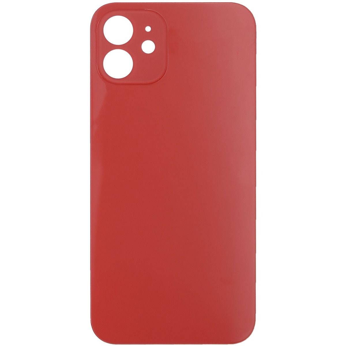 iPhone 12 Back Glass Door without Camera Lens Red  (OEM PULL)