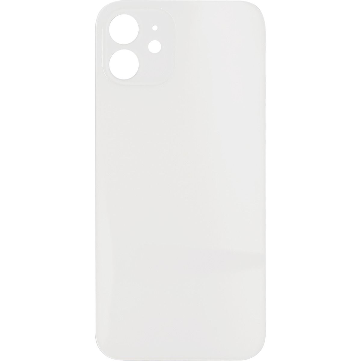 iPhone 12 Back Glass Door without Camera Lens White OEM PULL
