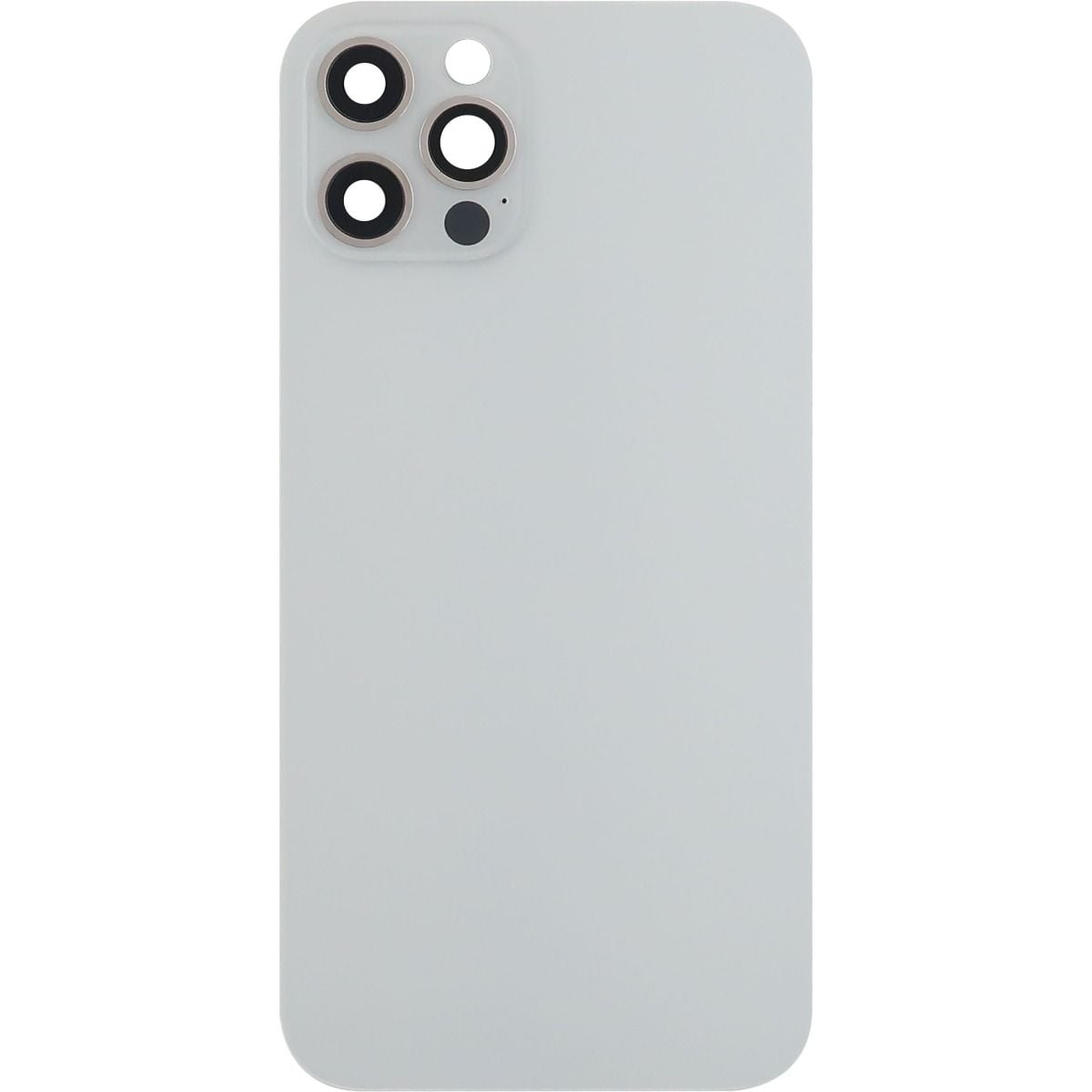 iPhone 12 Pro Back Glass Door w/ Camera Lens White ( No Logo)