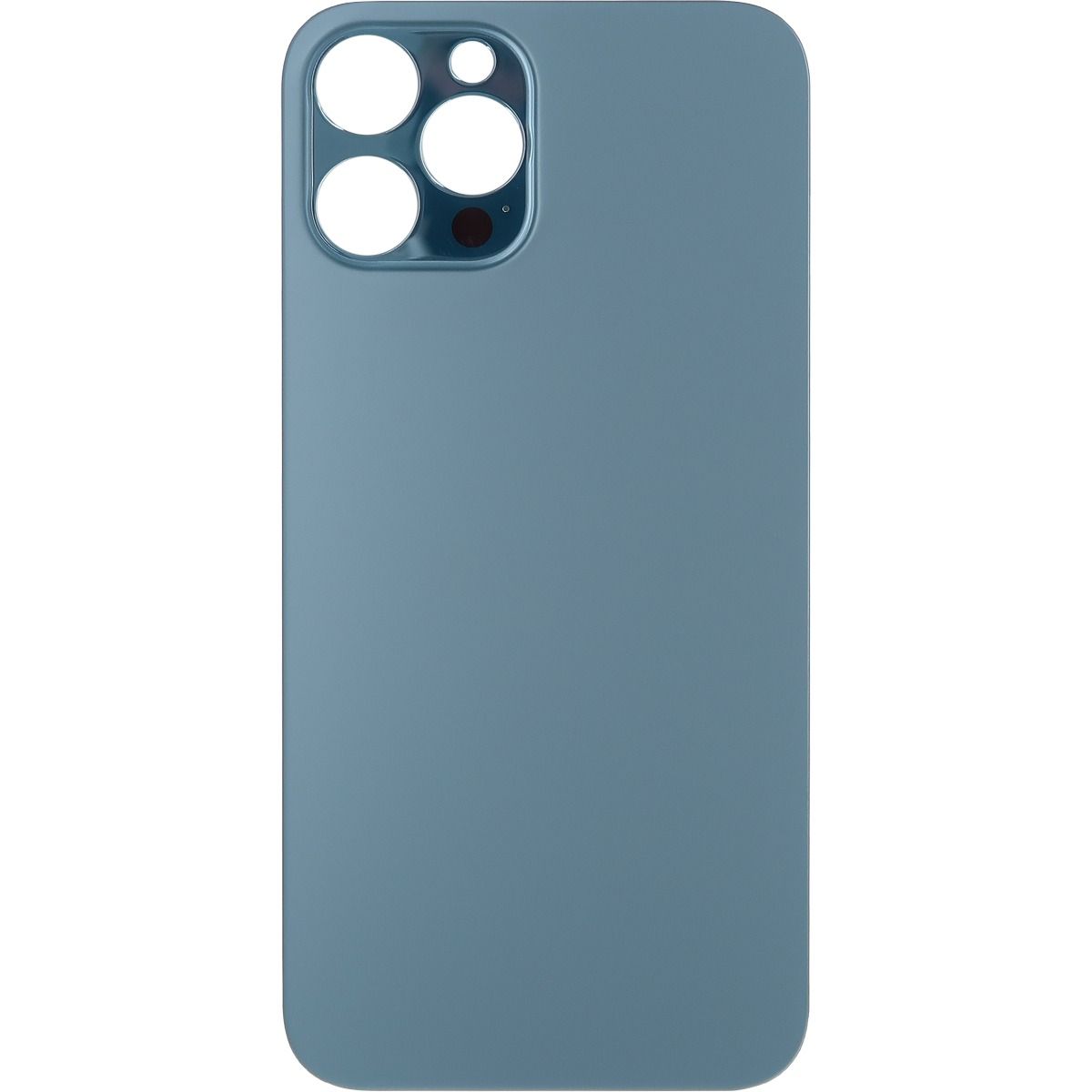 iPhone 12 Pro Max Back Glass Without Camera Lens Blue ( OEM PULL)