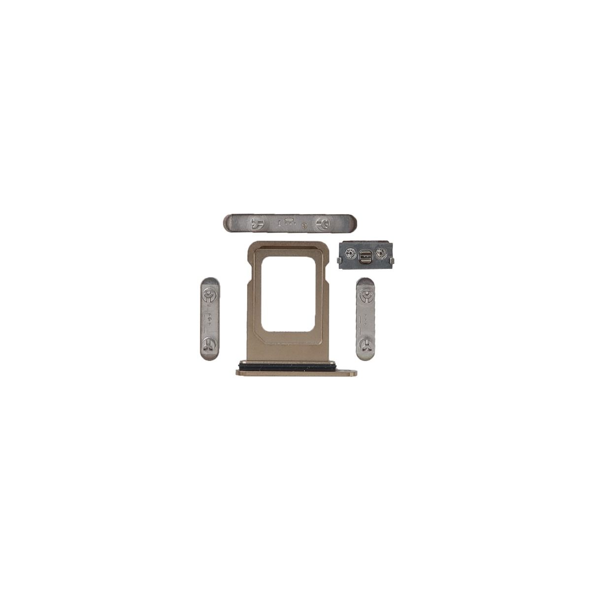 iPhone 12 Pro sim tray, volume, mute power button gold