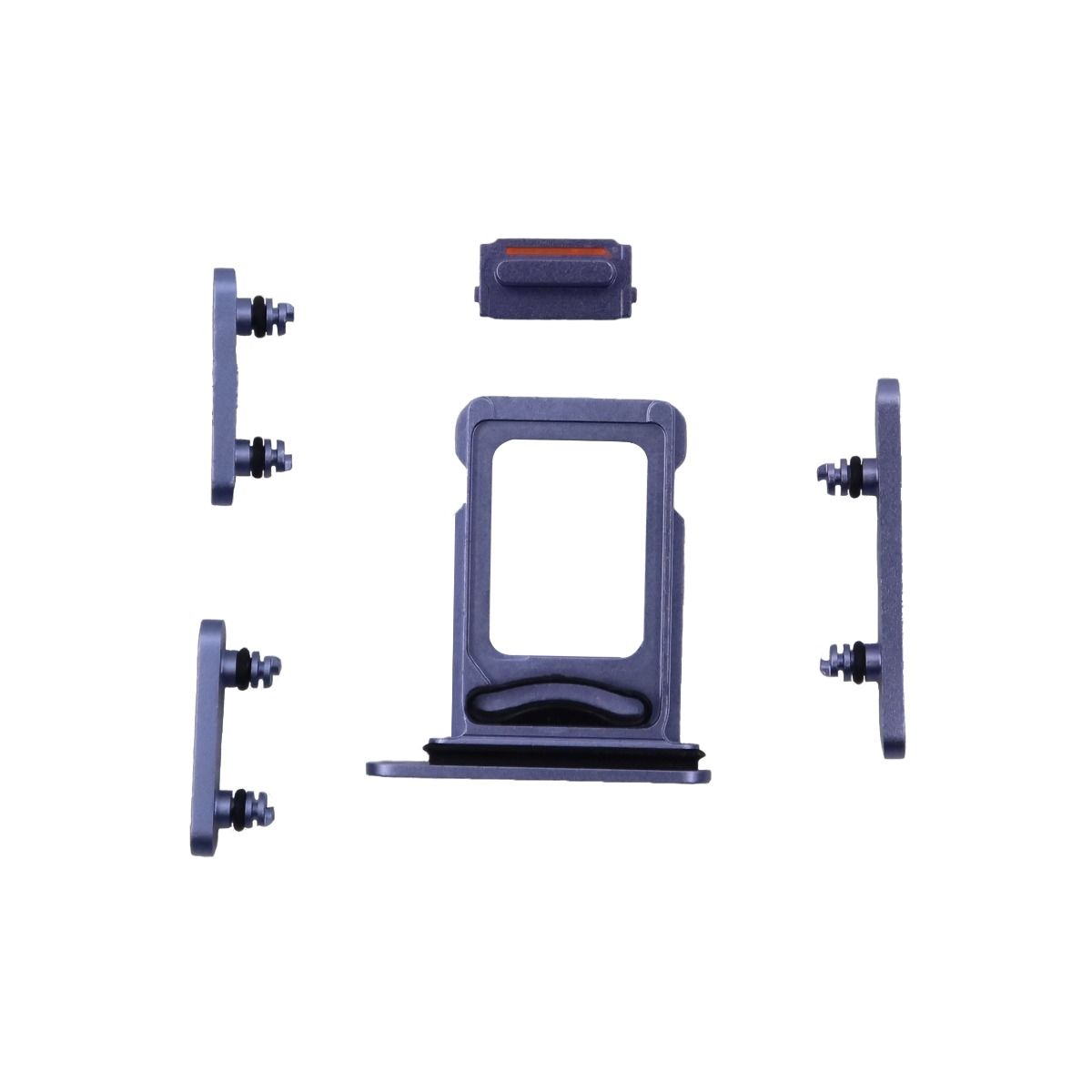 iPhone 12 Sim Tray, Volume, Mute, Power Button Purple