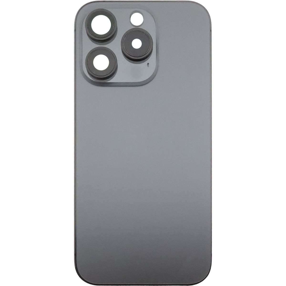 iPhone 15 Pro Back Housing W/ Small Parts Black Titanium (OEM PULL)