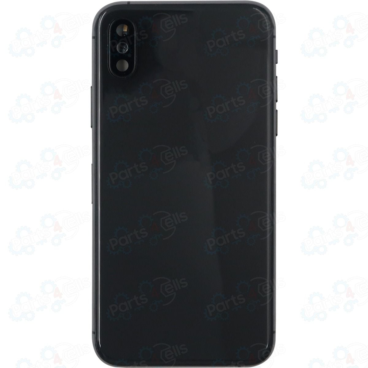 iPhone XS Back Housing w/ Small Parts Black NO LOGO