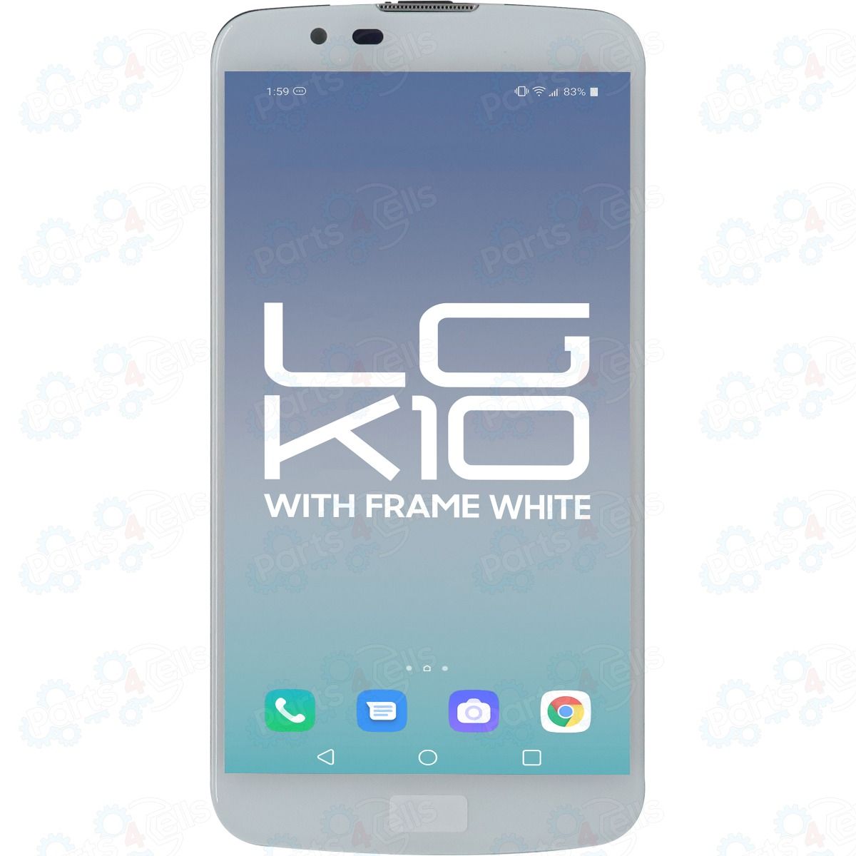 LG K10 (2016) LCD With Touch + Frame K420N White