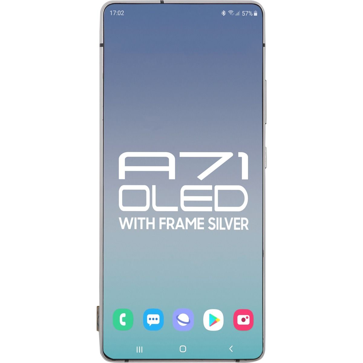 Samung A71 5G A716 2020 LCD With Touch + Frame Prism Cube Silver (Non-Verizon) (Refurbished)