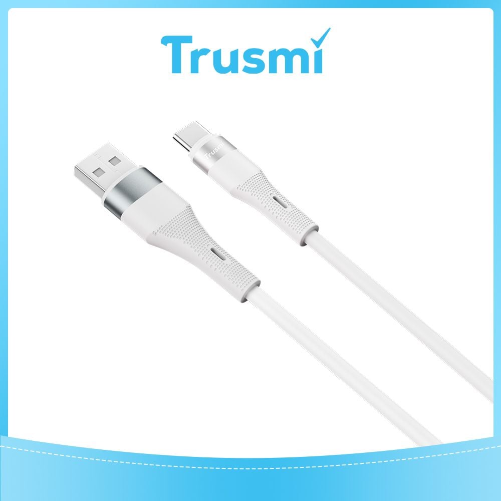 TRUSMI USB to Type C White Cable (1M)