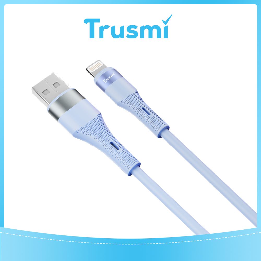 TRUSMI USB to iPhone Blue Cable
